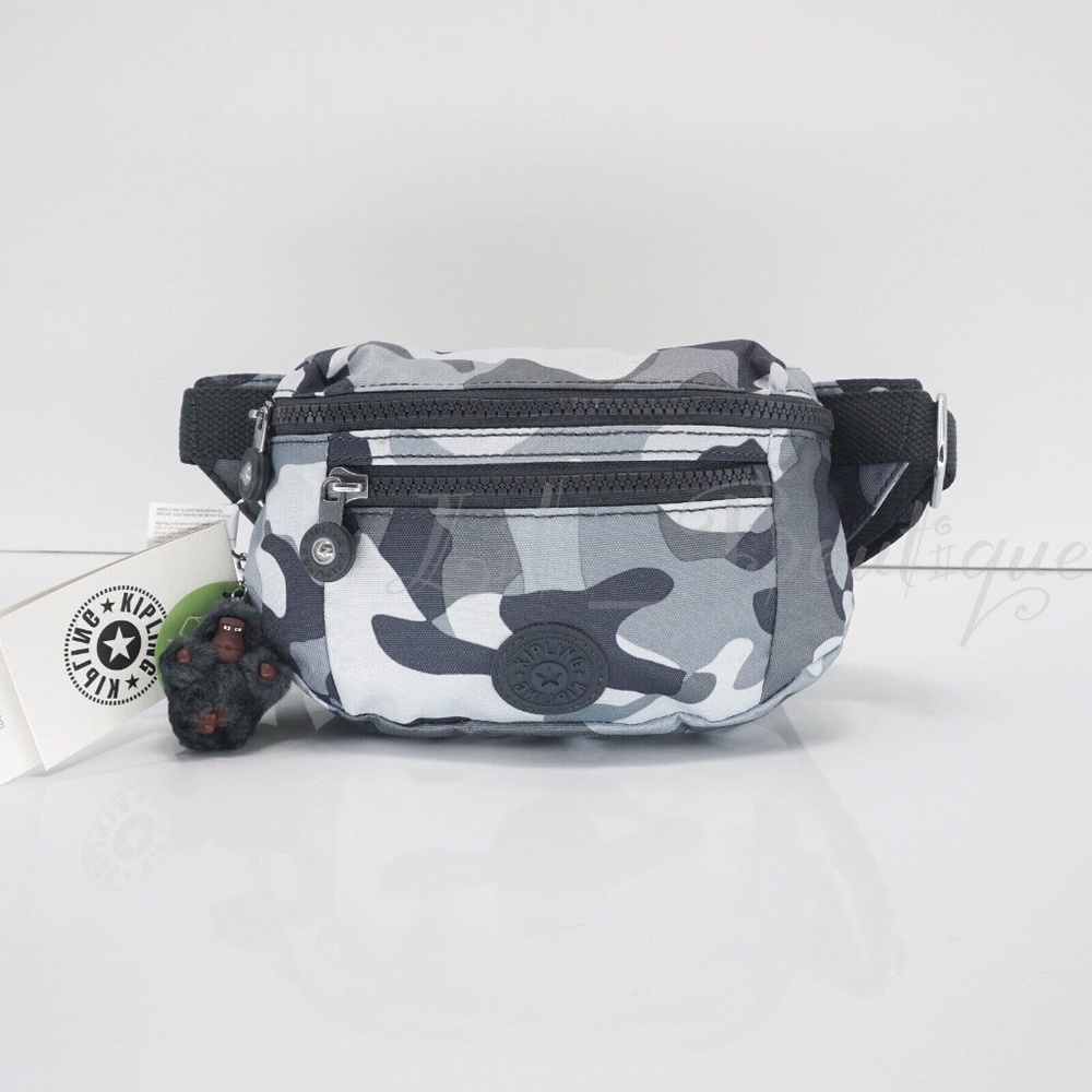 NWT Kipling KI1997 Nicolle Sling Fanny Pack Hip Waist Bag Polyester Cool Camo 64
